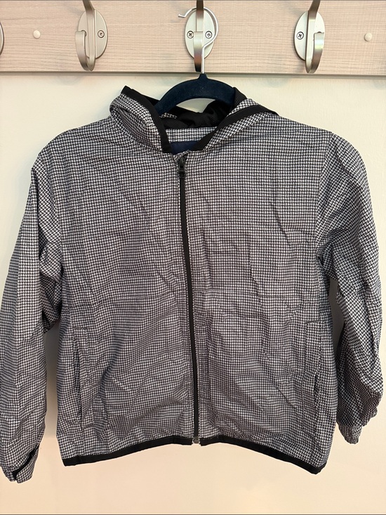 GAP Other - Gap Kids Black and Gray Houndstooth Rain Jacket